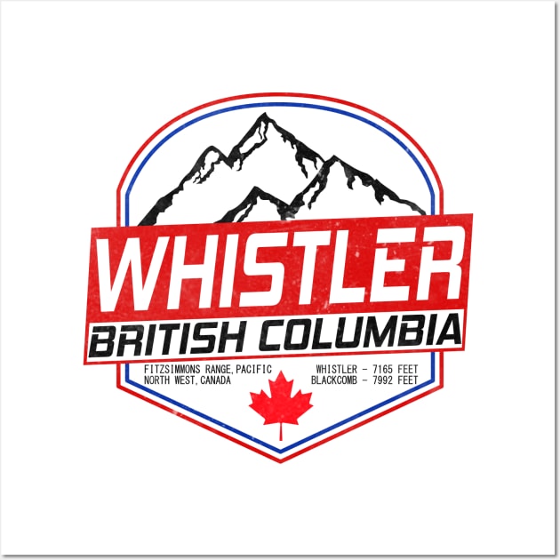 Ski Whistler B.C Canada Skiing and Mountain Biking Paradise Wall Art by ChrisWilson